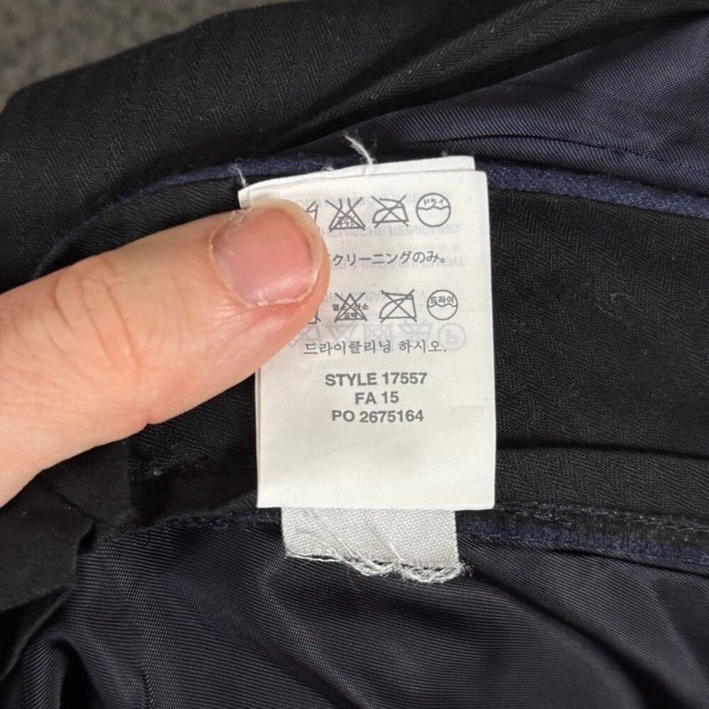 J Crew Dress Pants Mens 30x30 Blue Ludlow Slim Fit Vitale Barberis Canonico Wool - Picture 13 of 14